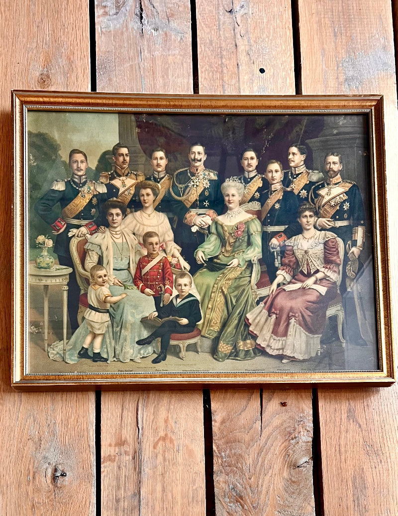 Kaiser Wilhelm II Royal Family Lithograph