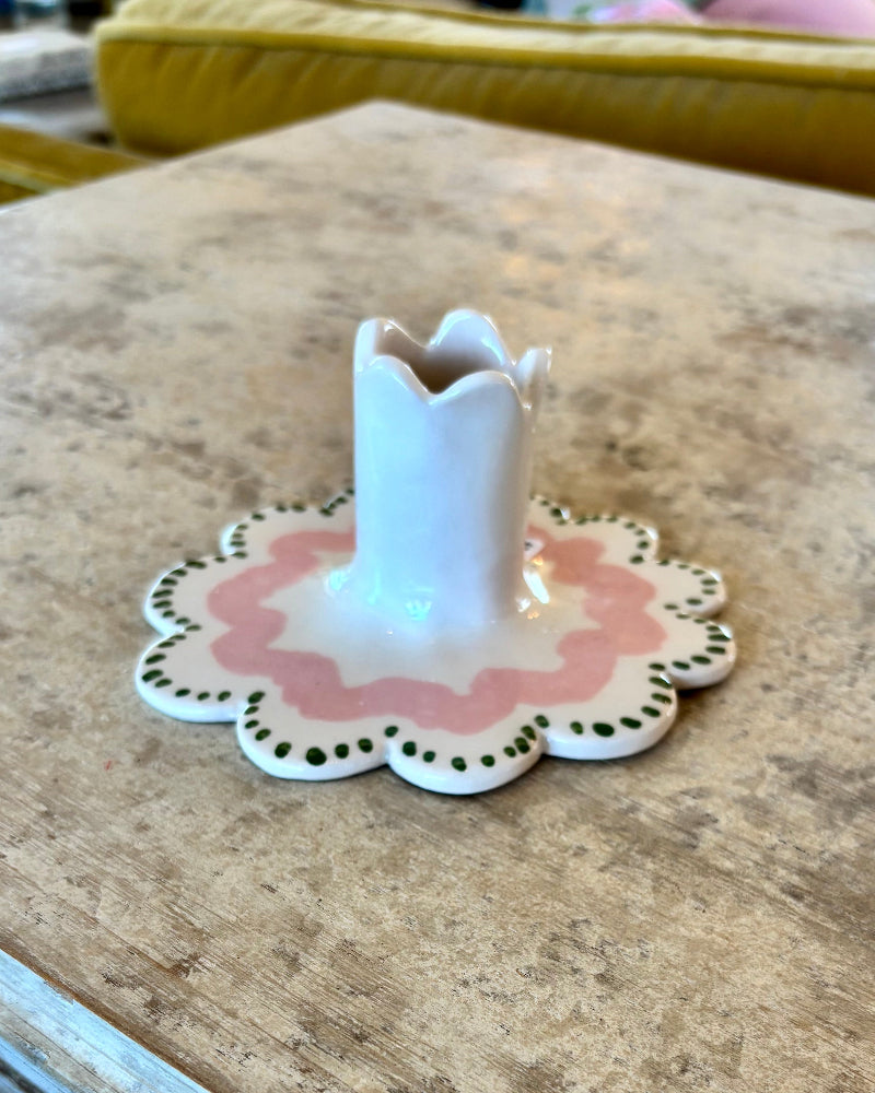 Scalloped Candleholders