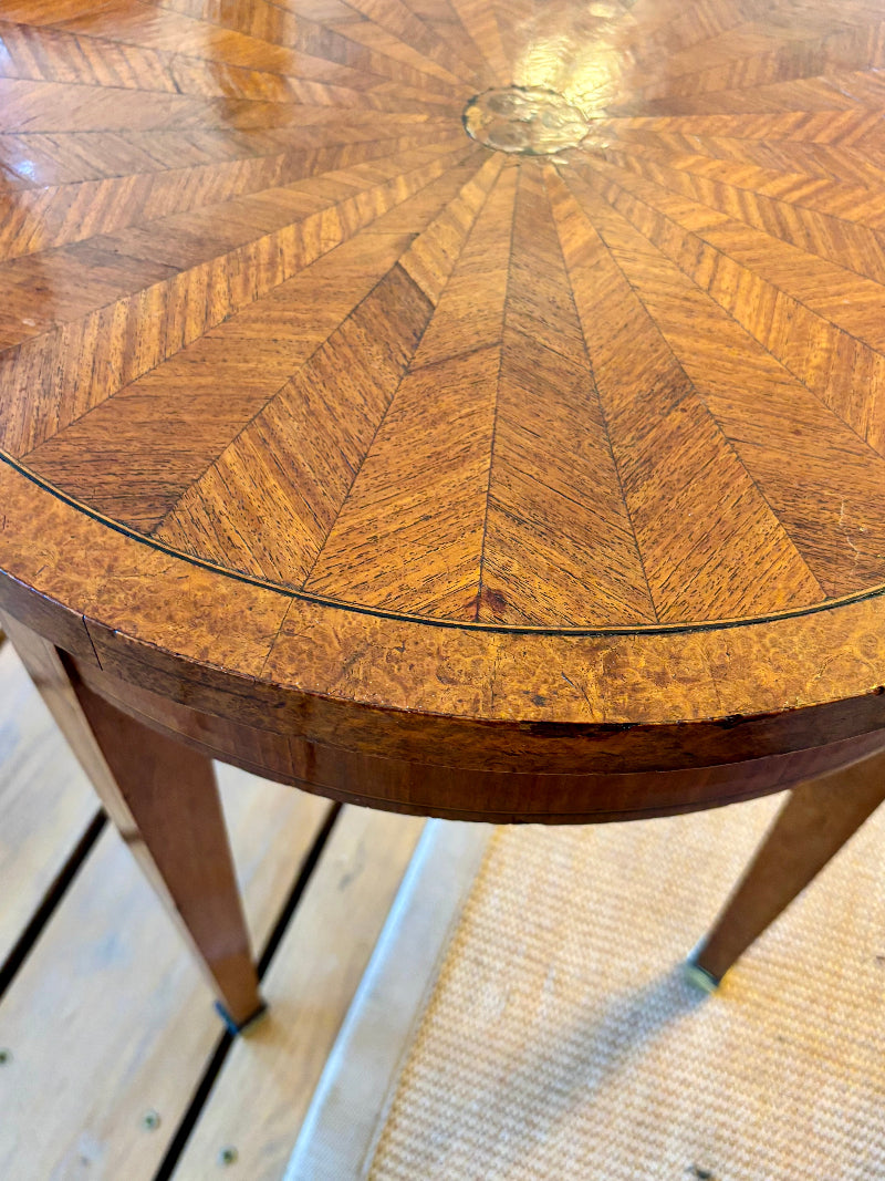 Small Round French Gueridon Table