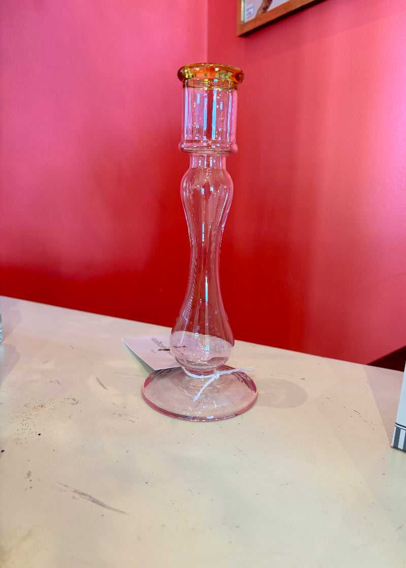 Glass Candlestick handblown