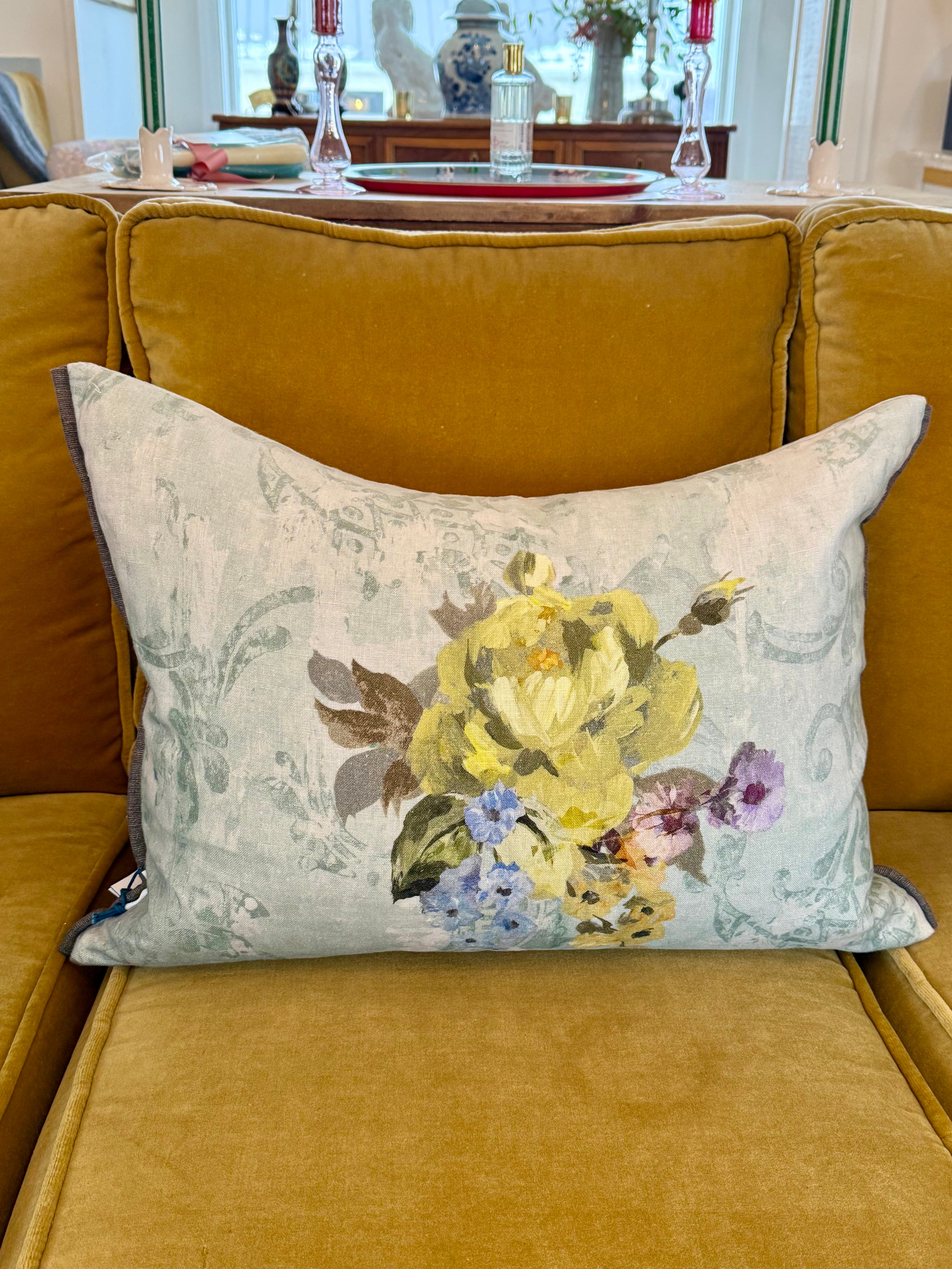 Designers Guild Veronese Duck Egg Cushion