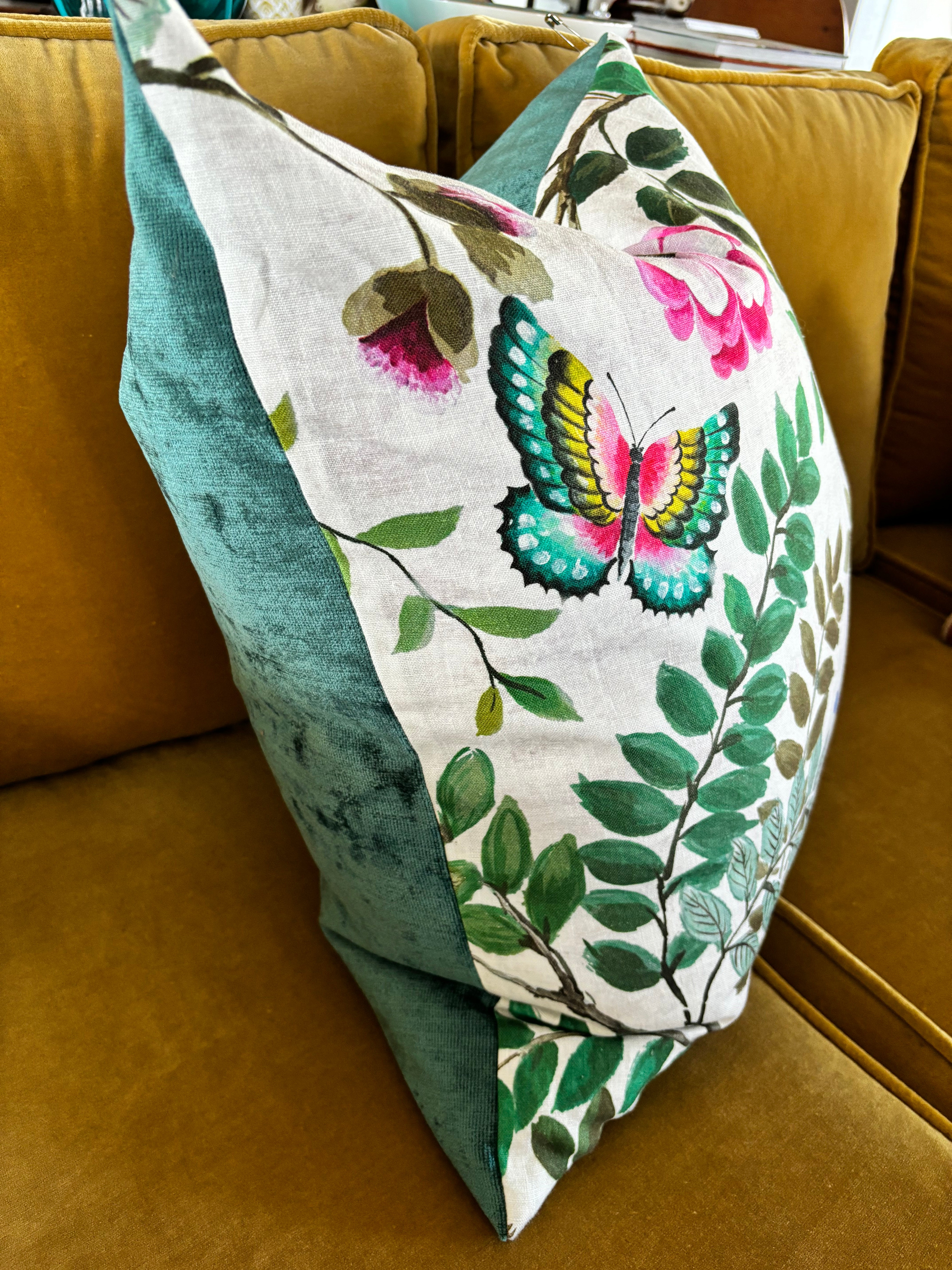 Custom Made Pillow with English Designer's Guild Fabrics