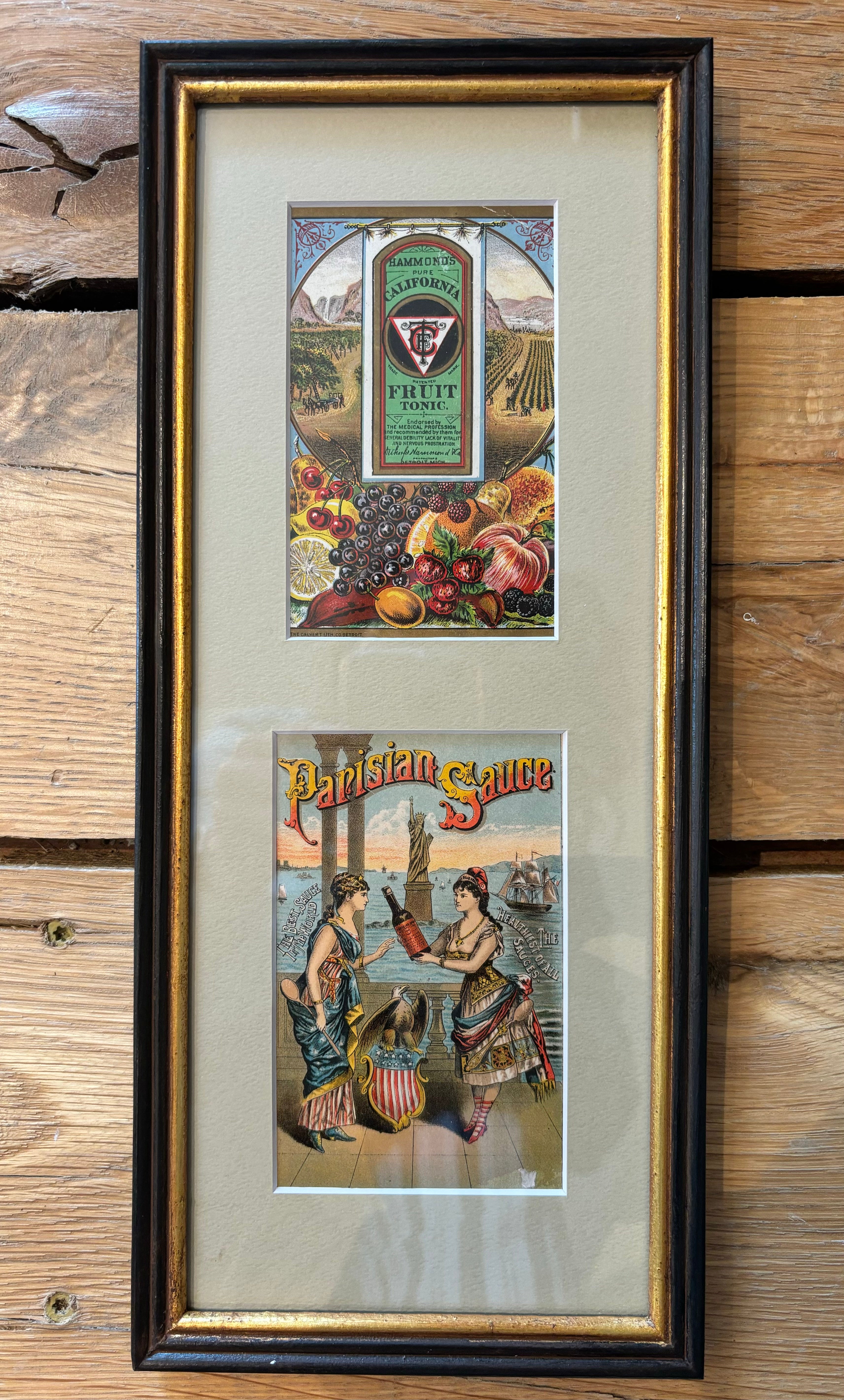 Colorful, fun prints of label and advertisement from late 19th century products