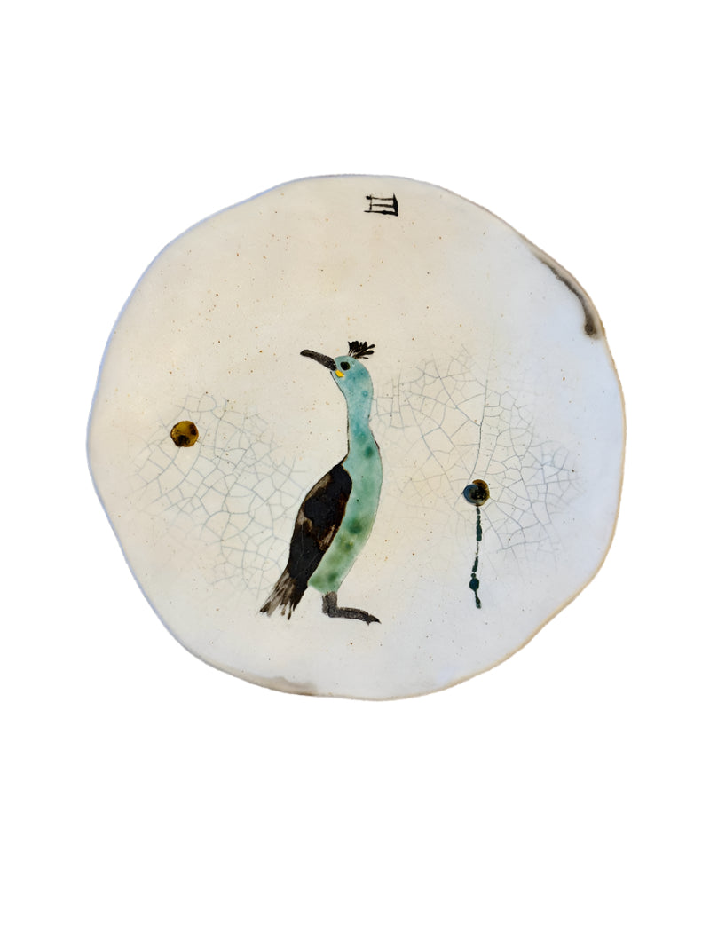 Ceramic Hand-Painted Plate, Spanish Artist