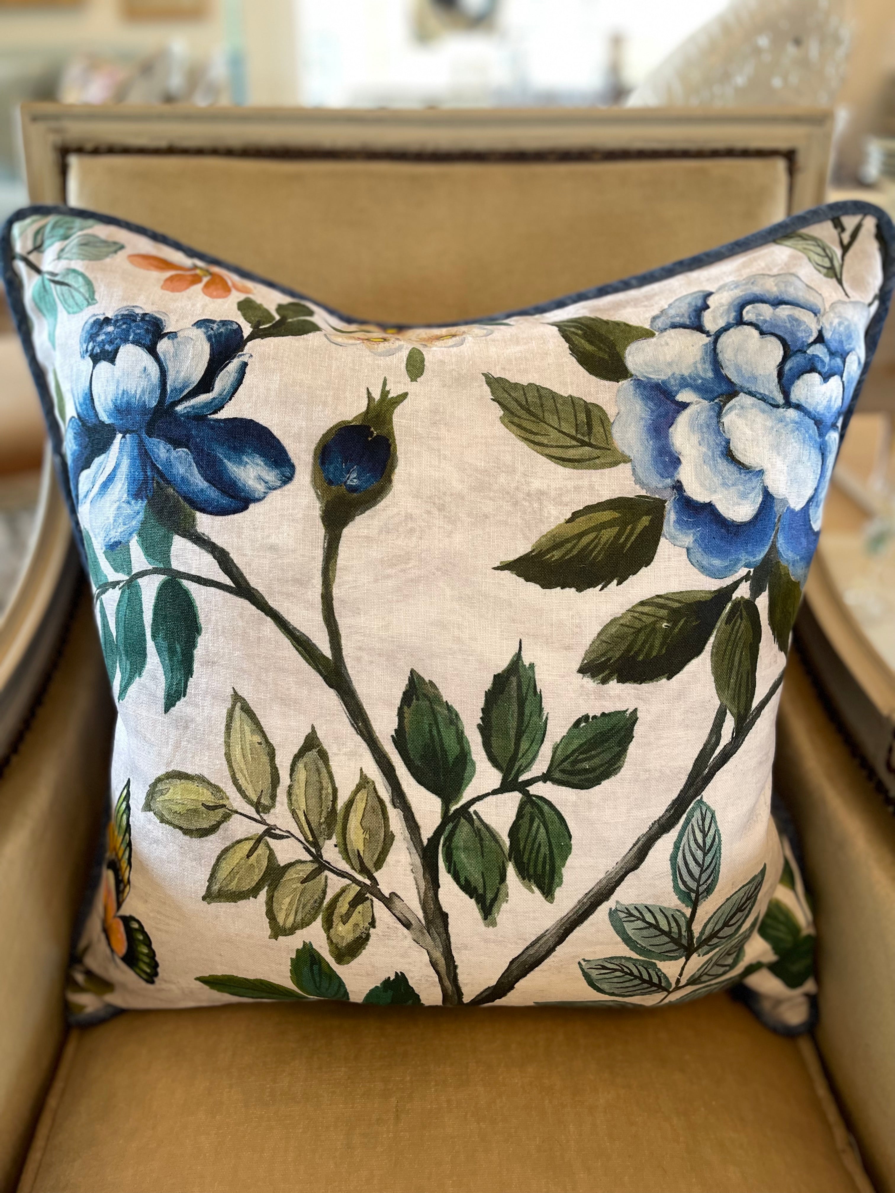 Custom Made Pillow in English Designers Guild Fabric