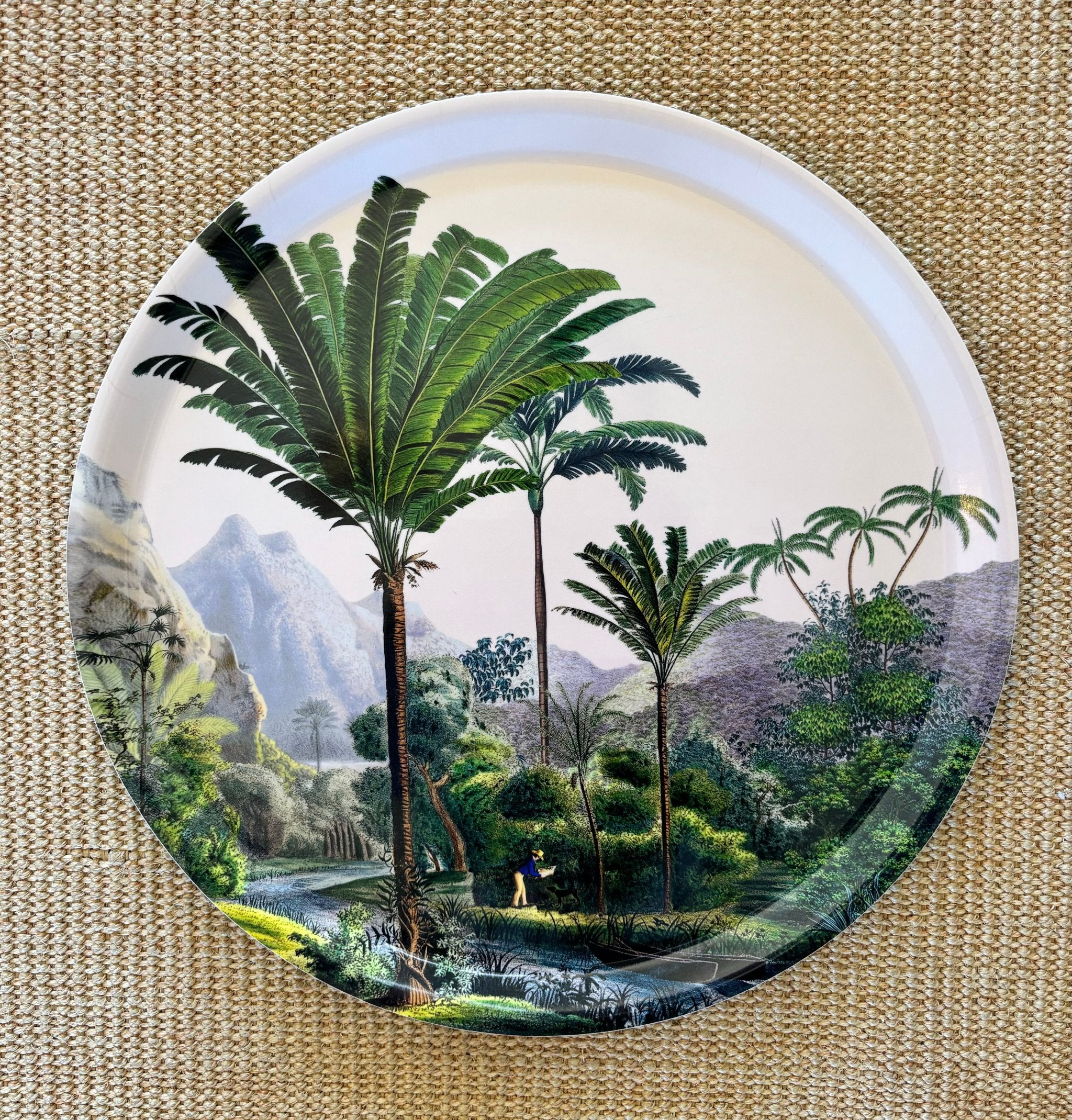 French Paradisio Round Manicaria Tray